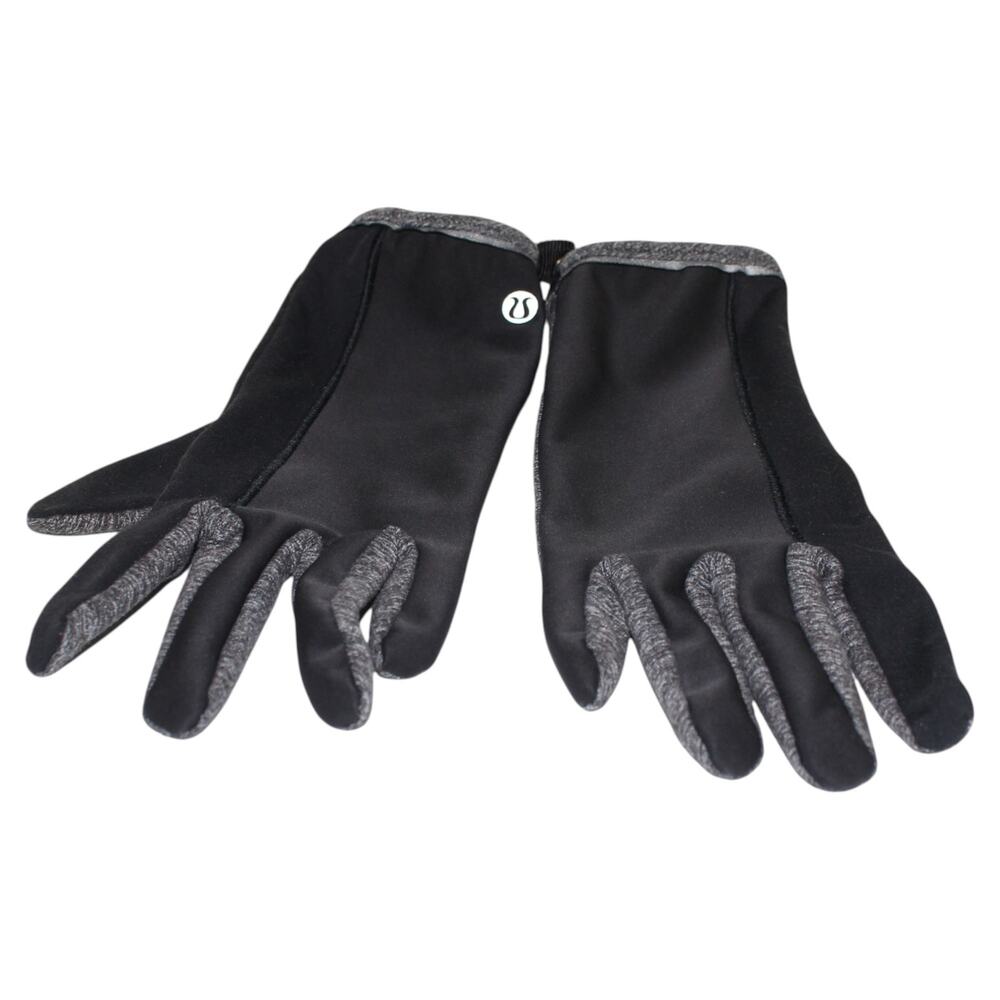 Lululemon Black and Grey Light Gloves Size M/L